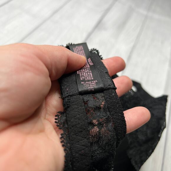 Victoria's Secret Dream Angels Lined Demi Black Lace Pushup Bra Size 34DD - Picture 9 of 9